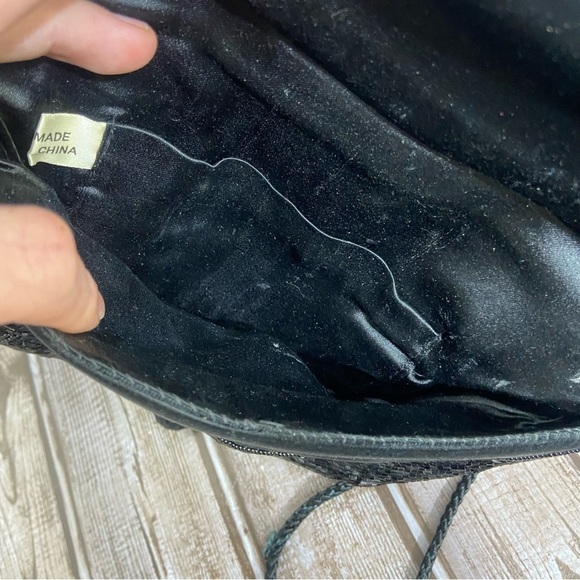 70s Vintage Beaded Flap Magnetic Snap Shoulder Purse Evening Bag Pat. 40211891 - Picture 6 of 8